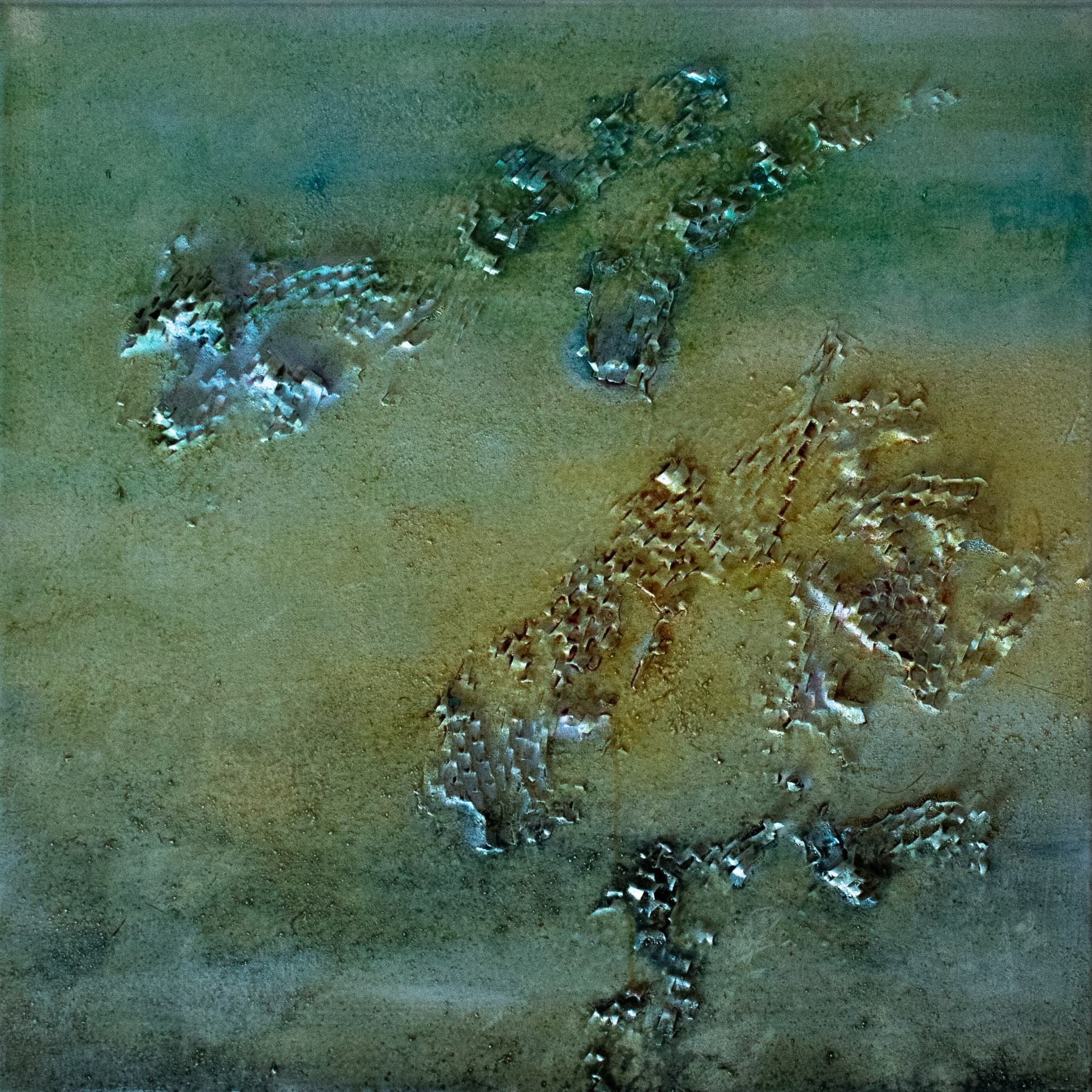Wasserwelt I, 40 × 40 cm