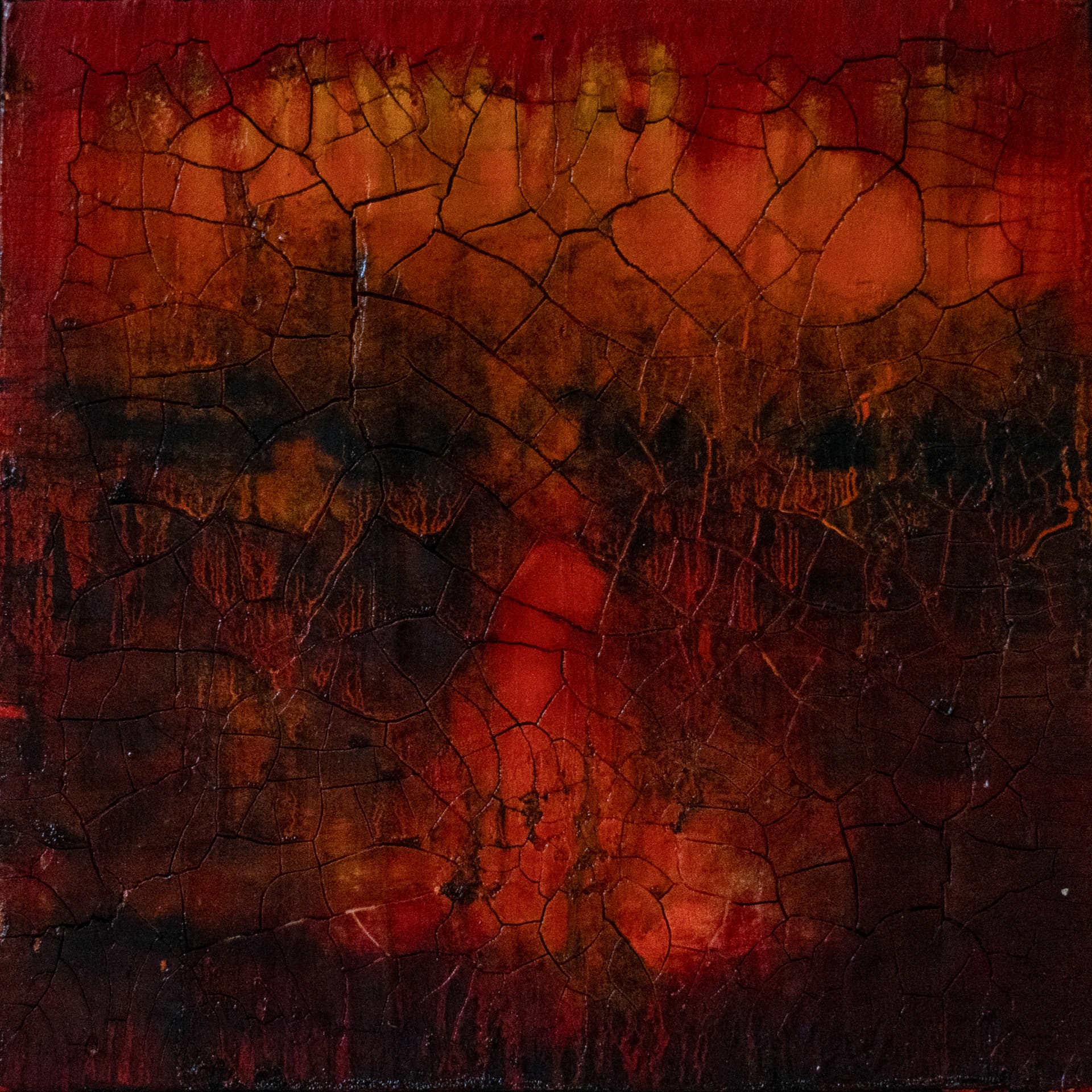 Burning IV, 40 × 40 cm