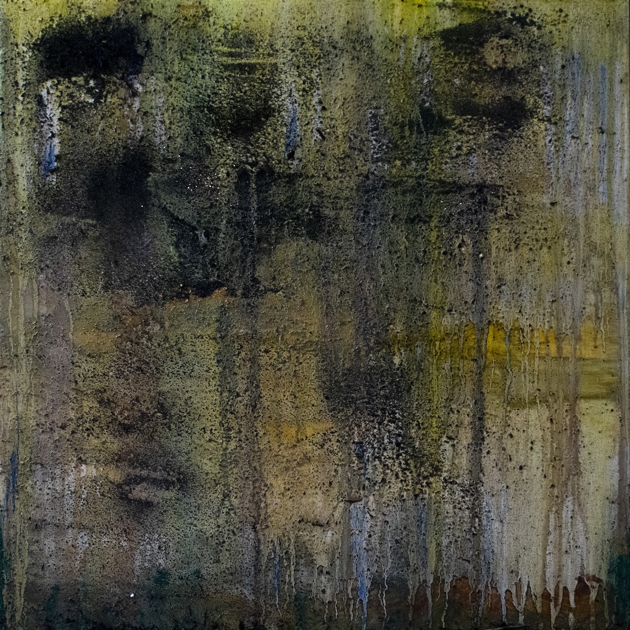 Gemälde Sediment I, 50 × 50 cm
