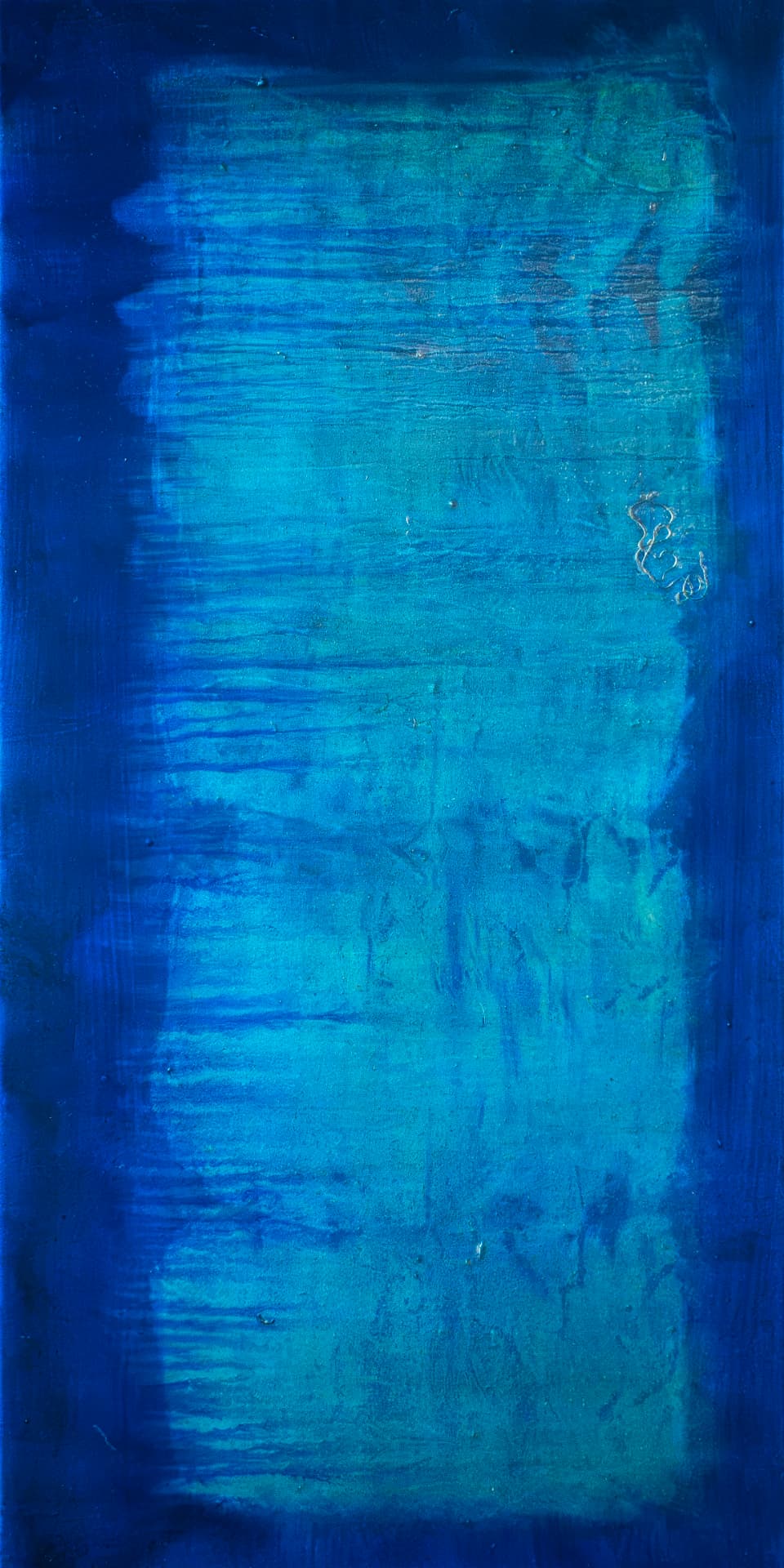 Mach mal Blau, 50 × 100 cm