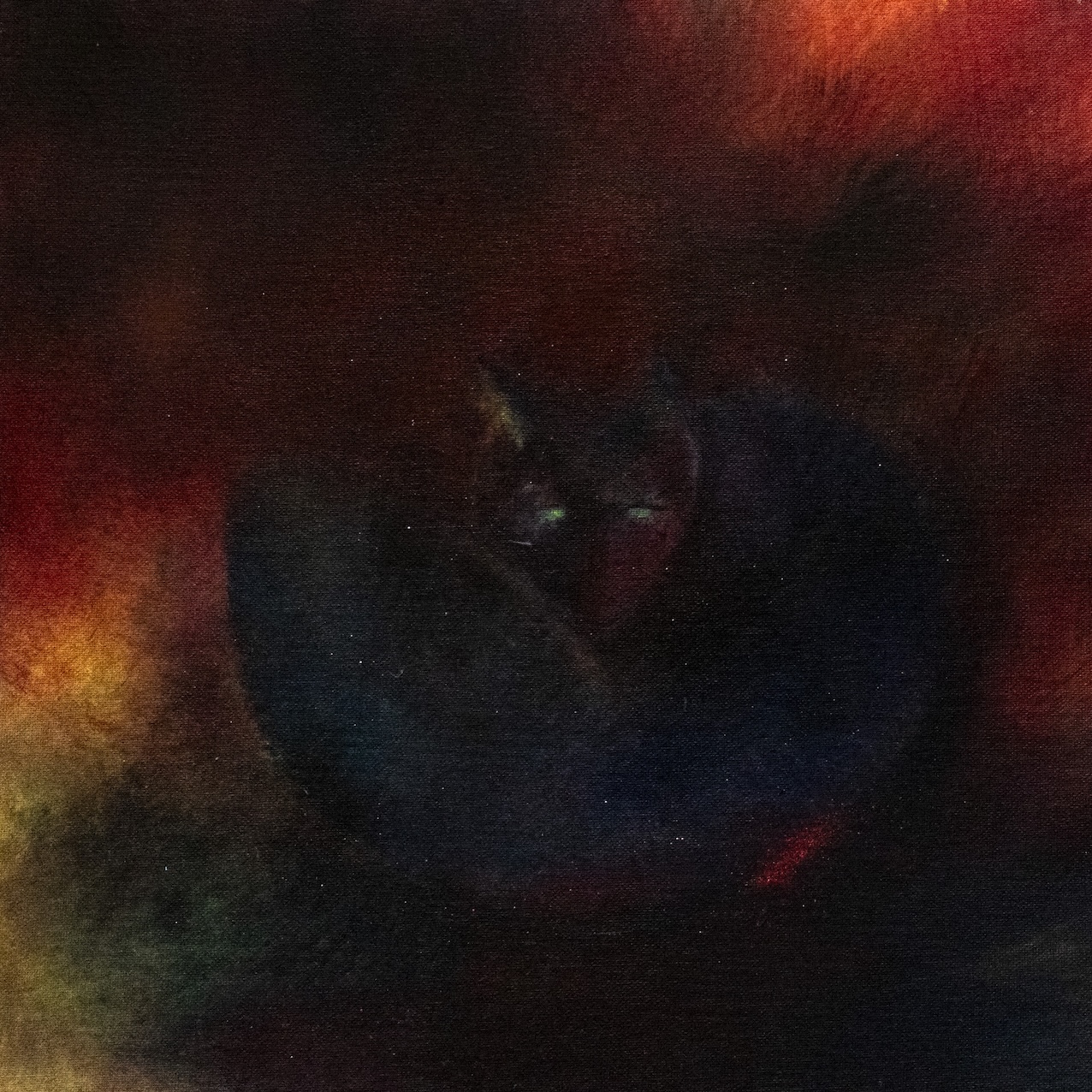 Gemälde Foxtrail, 40 × 40 cm