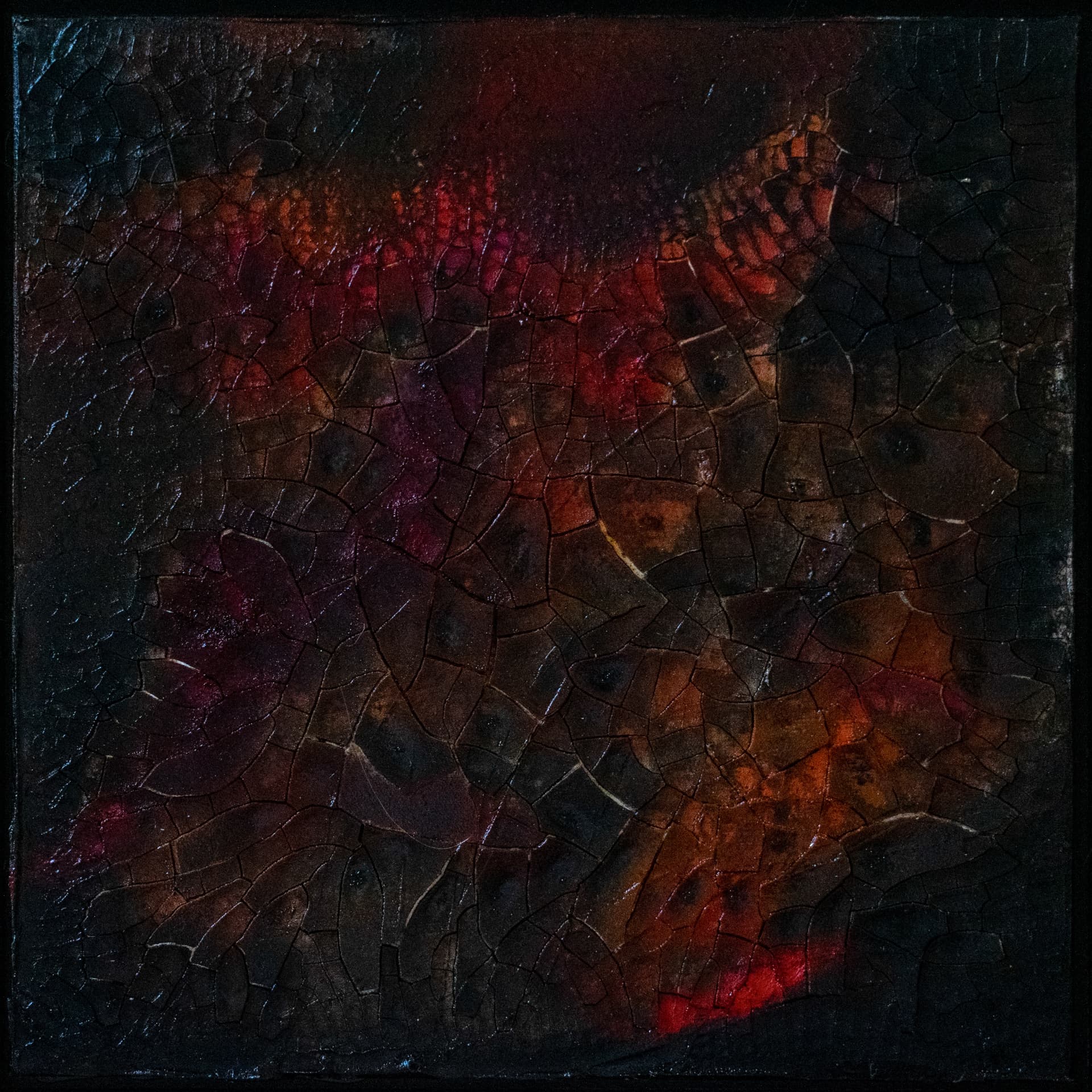 Burning III, 40 × 40 cm
